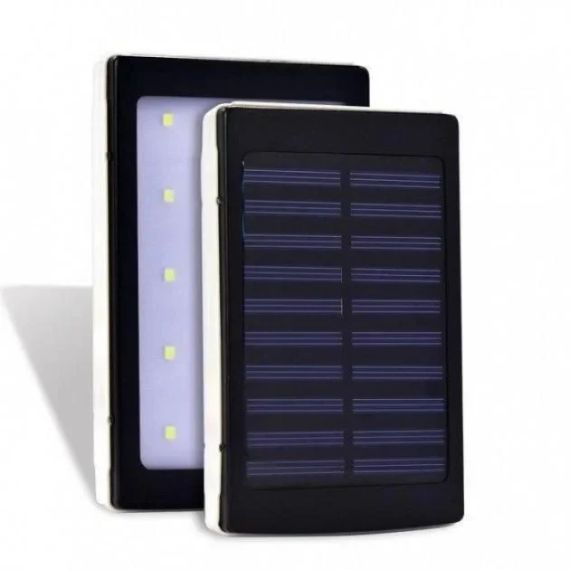 Повербанк на сонячній батареї UN-3102 SOLAR 40000mAh • Портативна мобільна зарядка Power Bank з LED ліхтариком для телефону, | Зображення 1