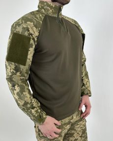 Тактическая боевая рубашка пиксель,Армейский убакс ВСУ пиксель,UBAKS Cool-pass Пиксел 50