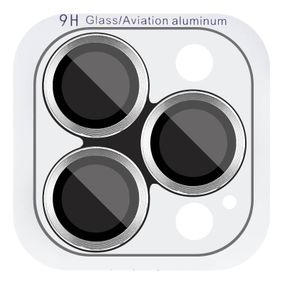 Захисне скло Metal Classic на камеру (у упак.) для Apple iPhone 16 Pro (6.3") / 16 Pro Max (6.9") Срібний / Silver