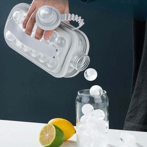 Силиконовая форма для льда с крышкой на 17 шариков Cool Home ICE Tray лоток для заморозки воды | Зображення 3