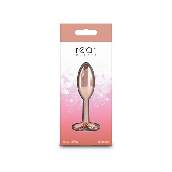 Анальна пробка NS Novelties Rear Assets - Clover - Rose Gold | Зображення 4