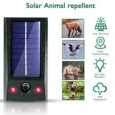Ультразвуковий відлякувач тварин на сонячній батареї HP227