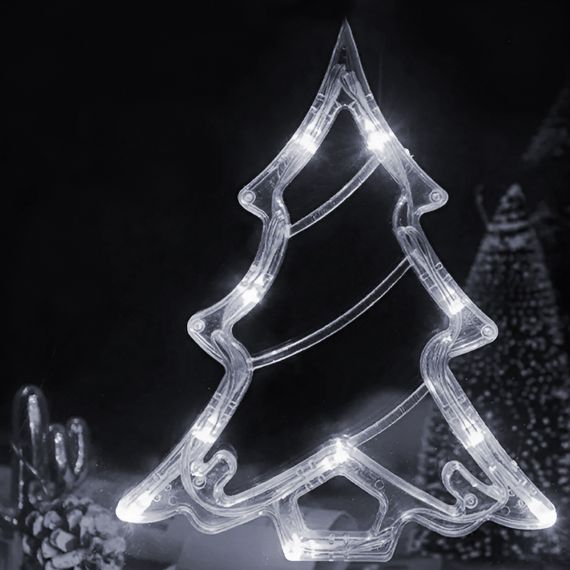 Гірлянда штора світлодіодна GarlandoPro зірка та ялинка 120LED 3х0,9 м 8 режимів Білий 1733071W | Зображення 5