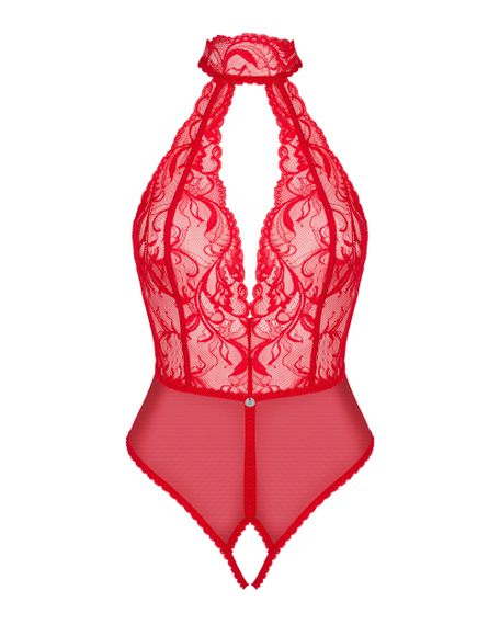 Боді з розрізом Obsessive Dagmarie Червоне XS/S | Зображення 3