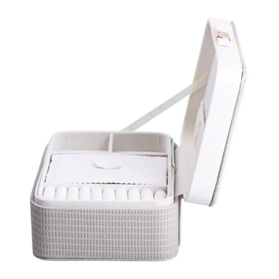 Скринька для прикрас із еко шкіри 24.5×17×10 органайзер для ювелірних виробів HP-5-38 | Зображення 3