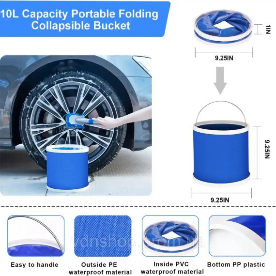 Набір з мікрофібр аплікаторів та щіток для догляду за автомобілем, комплект 16 штук | Зображення 1