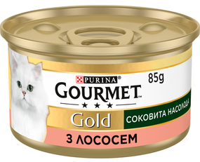 Влажный корм Purina GOURMET GOLD для взрослых котов, лосось 85г