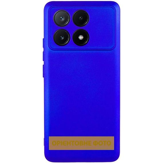 Чохол TPU GETMAN Liquid Silk Full Camera для Xiaomi Poco X6 / Note 13 Pro 5G Синій / Iris