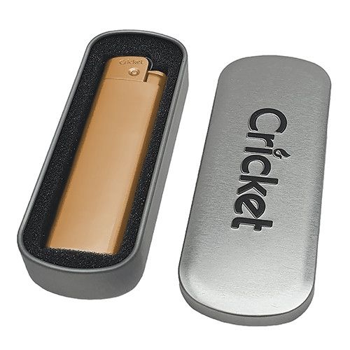 Турбо Запальничка Крикет Металеві Cricket Turbo Metal Gold | Зображення 1