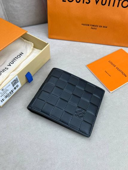 Гаманець чорний Louis Vuitton Multiple Damier Infini k416