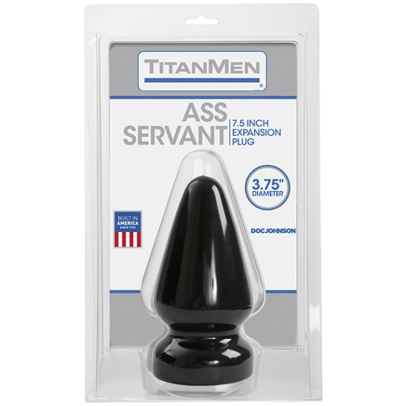 Пробка для фістингу Doc Johnson Titanmen Tools - Butt Plug 3.75 Inch Ass Servant, діаметр 9,4см | Зображення 1