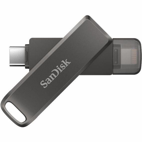 USB флеш накопичувач SanDisk 64GB iXpand Drive Luxe Type-C /Lightning (SDIX70N-064G-GN6NN) | Зображення 1
