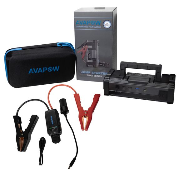 Пусковое устройство Jump Starter для авто AVAPOW A68/T8 MAX (6000A) 88,80Wh/24000mAh