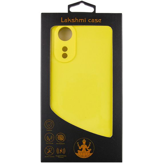 Чехол Silicone Cover Lakshmi Full Camera (AAA) для Oppo A78 4G Желтый / Yellow | Зображення 2