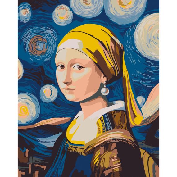 Картина по номерам "Мона с жемчужной сережкой" ©arttem_illustrations 10181-AC 40x50 см