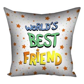 Подушка габардинова з принтом World's best friend 50x50 (5P_18M010)