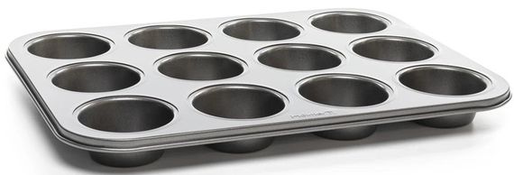 Форма для випікання маффінів із силіконовими формами Holmer Sweet Cake BM-0812-RSG 35х26.5х3 см сіра | Зображення 2
