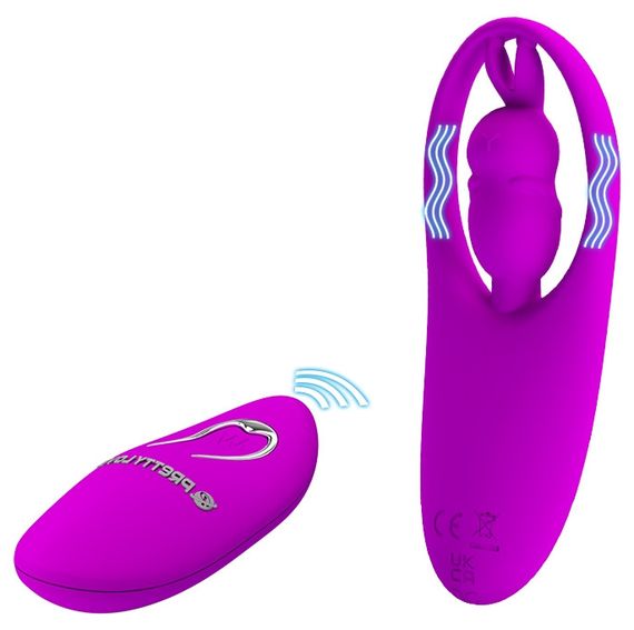 Вибро-стимулятор зайчик с пультом ДУ Pretty Love - Wild Rabbit, BW-022071ZW Sex Aura | Зображення 1