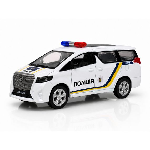Колекційна металева машинка Поліція Toyota Alphard