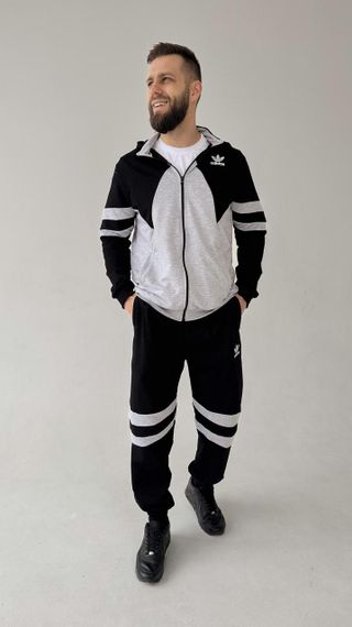 Спортивний костюм унісекс adidas колір сірий | Зображення 5