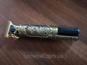 Машинка для стрижки волос головы усов и бороды USB триммер Vintage с LED дисплеем