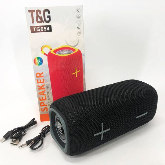 Портативна Bluetooth колонка TG654 8W з підсвічуванням. RF-929 Колір: чорний | Зображення 5