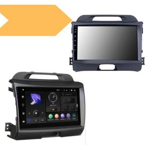 Штатная автомагнитола Kia Sportage R 2010-2015 (9") Android 10.1 (4/32) черная (MER-14119_5463)