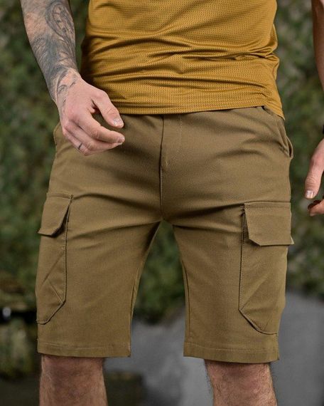 Міські стретчові шорти AHILES кайот ДЛ6356 | Зображення 1