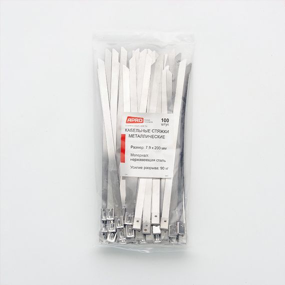 Хомут металевий 7,9х200 (пач 100шт) APRO CTM-792001 | Зображення 5