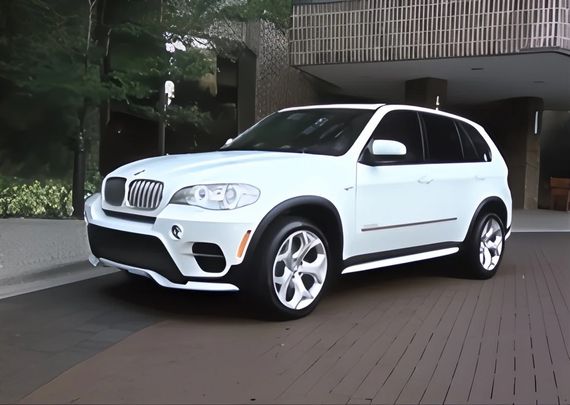 Накладка на передній бампер (2010-2013, під фарбування) для BMW X5 E-70 рр