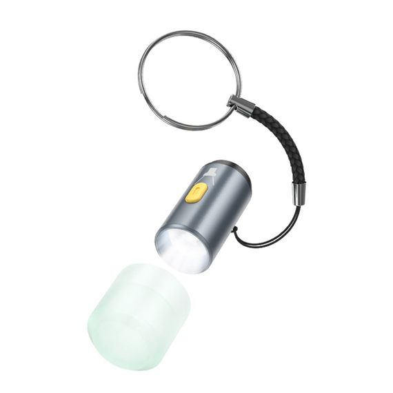 Фонарик брелок Hoco UA38A Type-C to LED Light – Grey | Зображення 1