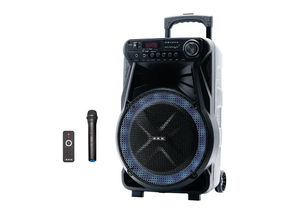 Колонка з мікрофоном ZXX-7171 / Акустична переносна колонка 600Вт 12" 35х30х54см