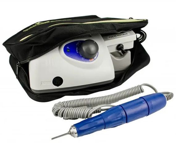 Фрезер для маникюра Nail Drill Pro ZS-603 65 Вт 40000 оборотов с педалью и насадками Белый | Зображення 11