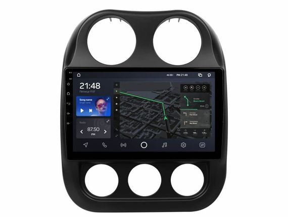 Штатна магнітола AMS T1010 6+128 Gb Jeep Compass 1 MK 2009-2015