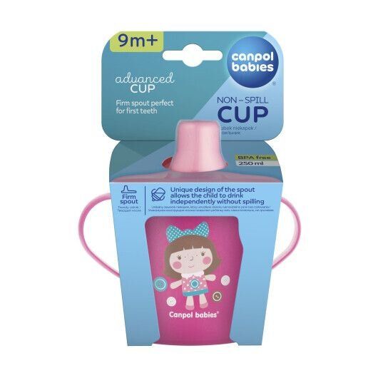 Кружка непроливайка Toys Canpol babies 31/200_pin Рожевий shop (5901691813076) | Зображення 1
