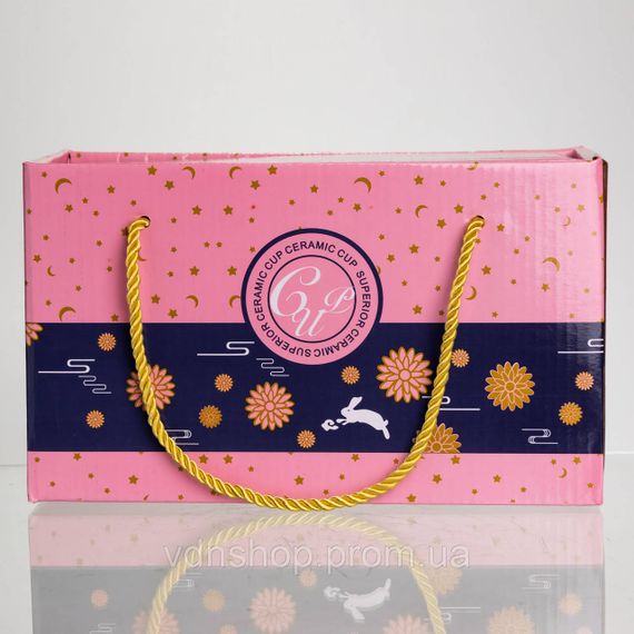 Набір парних порцелянових чашок Mr&Mis 2 (шт) по 400 (мл) чашки на подарунок з ложкою FM-28 | Зображення 6