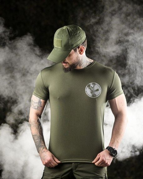 Тактична футболка потовідвідна Odin dzen олива ВТ6662 | Зображення 1