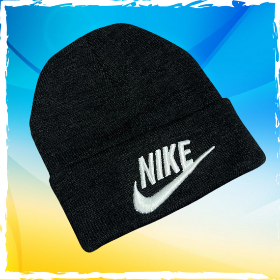 Шапка брендовая универсальная Nike, Найк. Шапка мужская, женская, подростковая, детская | Зображення 2