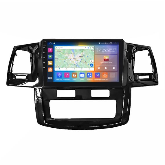 Штатна магнітола 9" Lesko для Toyota Hilux VII Рестайлинг 2011-2015 4/64Gb CarPlay 4G Wi-Fi GPS Prime Тойота