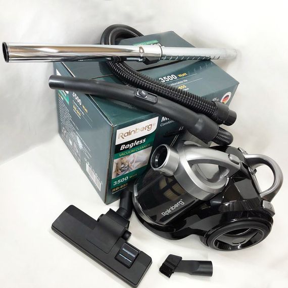 Мощный колбовый пылесос с контейнером Rainberg, Вакуумный контейнерный пылесос для дома CJ-14 | Зображення 7