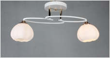 Люстра LK-736C/2 E27 WH+FG