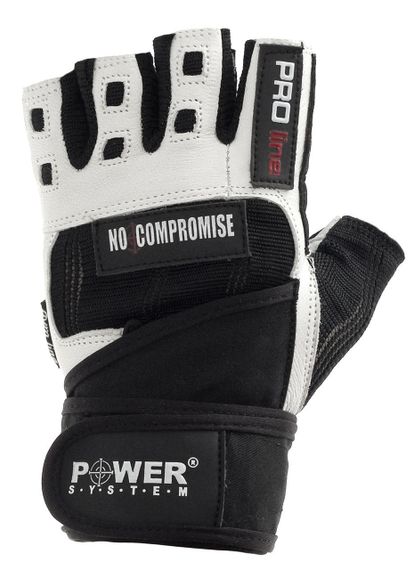 Рукавички для фітнесу Power System PS-2700 No Compromise Black/White L | Зображення 5