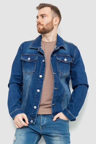 Джинсовая куртка мужская  цвет синий 157R4598