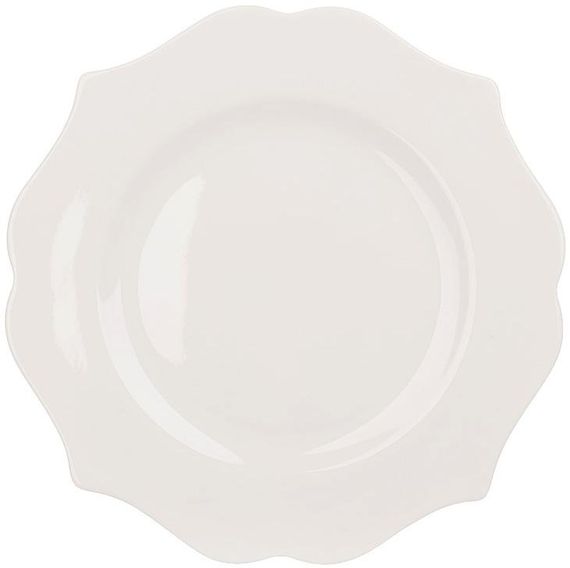 Набір 6 обідніх тарілок Harmony Ø22см, біла порцеляна