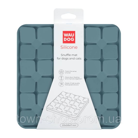 Коврик для поиска корма WAUDOG Silicone, 205х205х17 мм, серый | Зображення 1