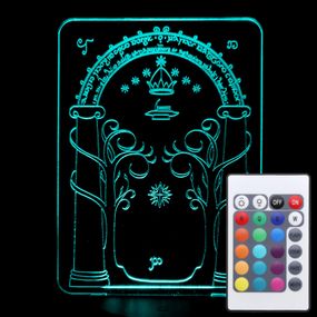 Акриловий світильник-нічник з пультом 16 кольорів Врата в Морію tty-n001134