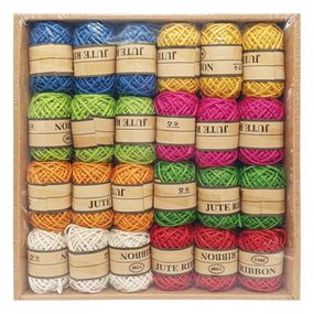 Набор ниток для творчества 006-CIT 10 м 24 мотка, разноцветные