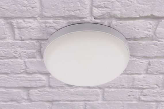 Современный круглый потолочный светильник LED для комнаты кухни ванной 25090 Белый 3х14х14 см.