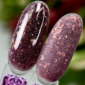 Светоотражающая база Crooz Crystal Base №07 (сливовая с блеском) 8мл