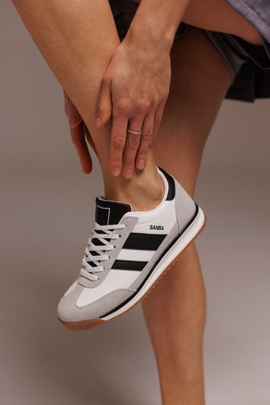 Кросівки жіночі 591565 Білі сірі 36 37 38 39 40 41 | Зображення 9